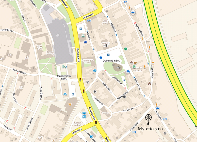 Mapka - ordinace